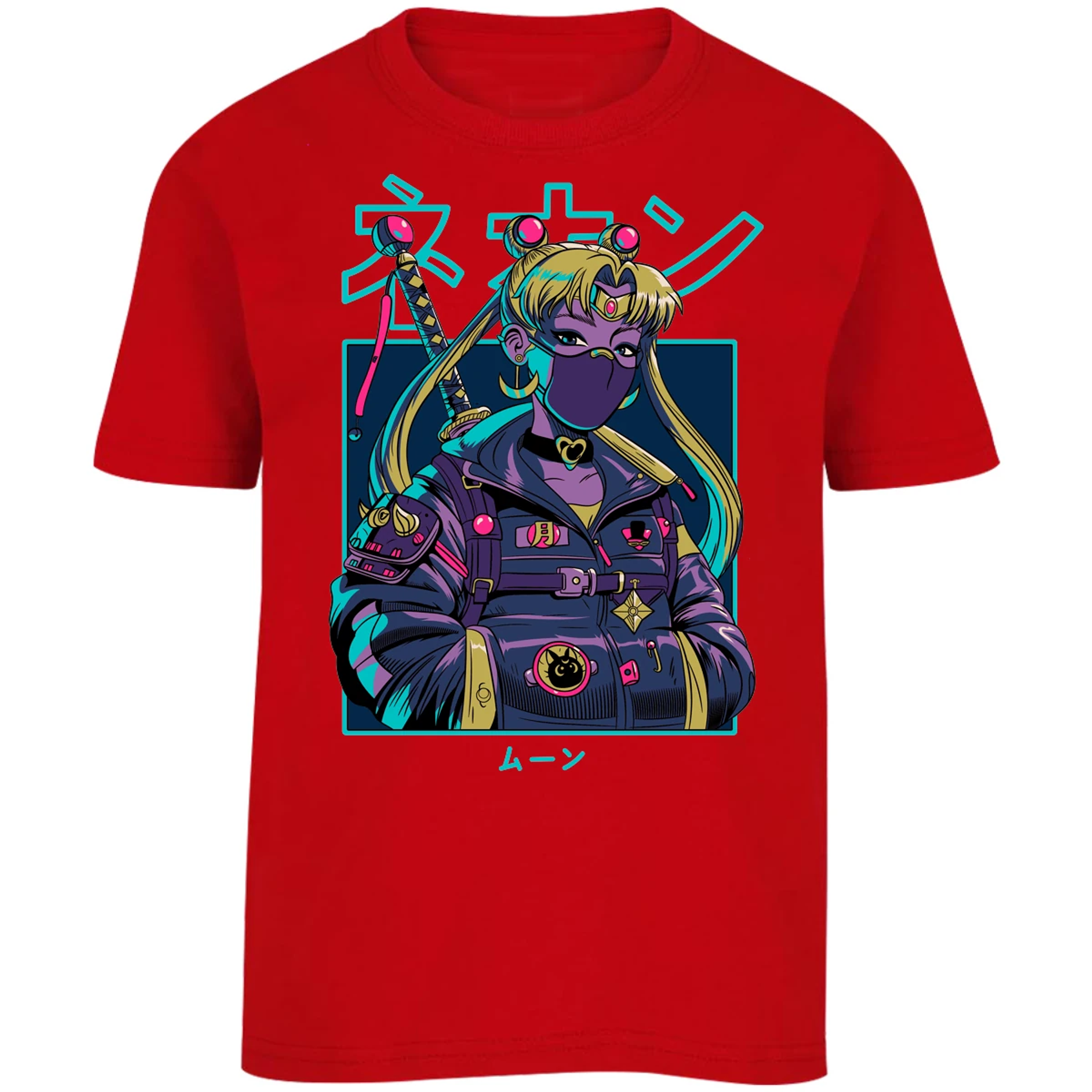Playera Sailor Moon Sailor Moon Cyberpunk para Niño 9