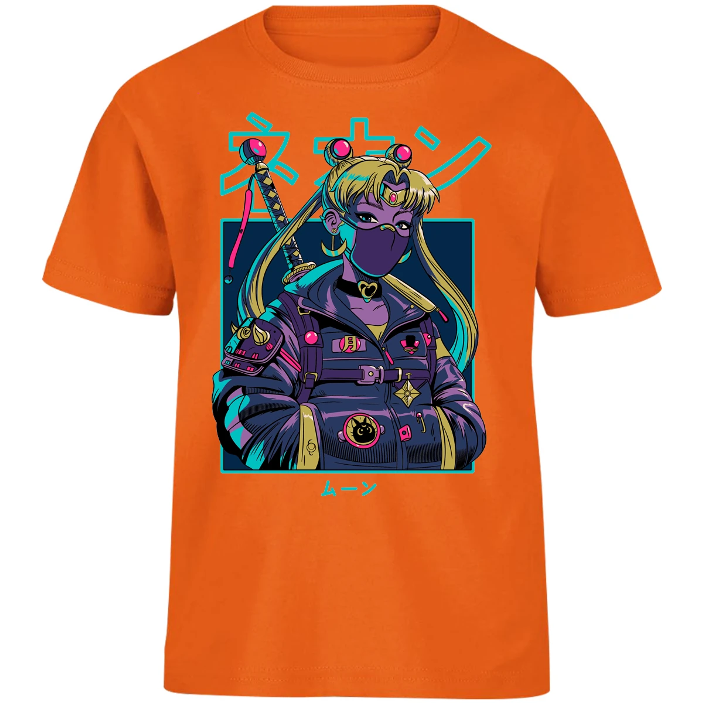 Playera Sailor Moon Sailor Moon Cyberpunk para Niño 6