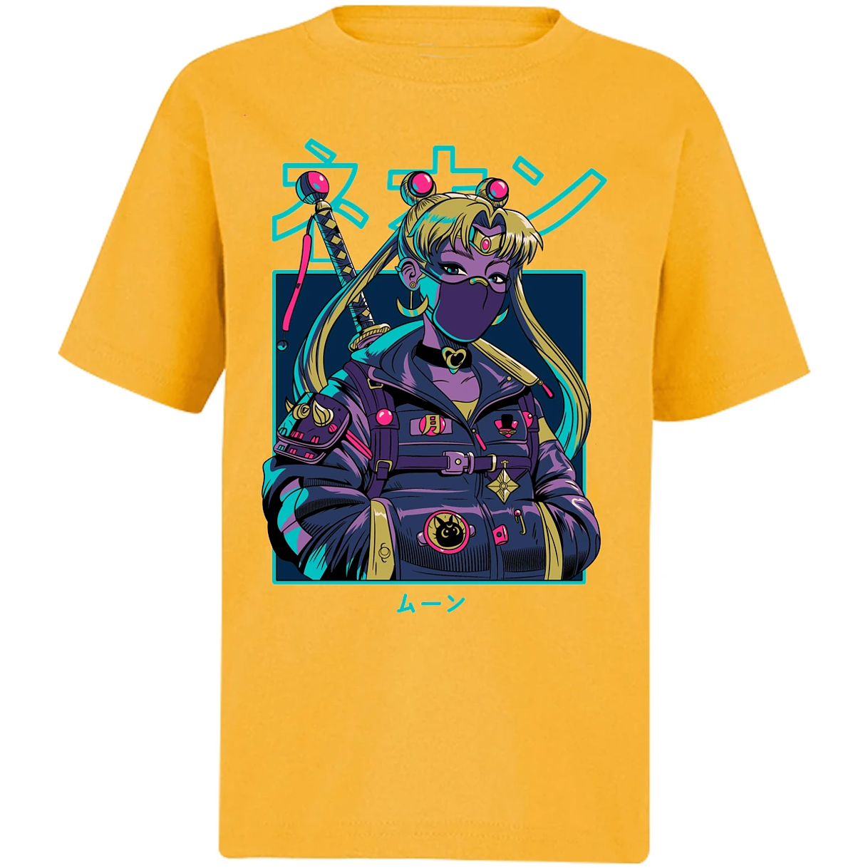 Playera Sailor Moon Sailor Moon Cyberpunk para Niño 1
