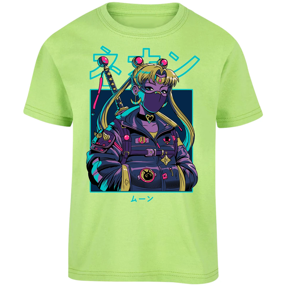 Playera Sailor Moon Sailor Moon Cyberpunk para Niño 2