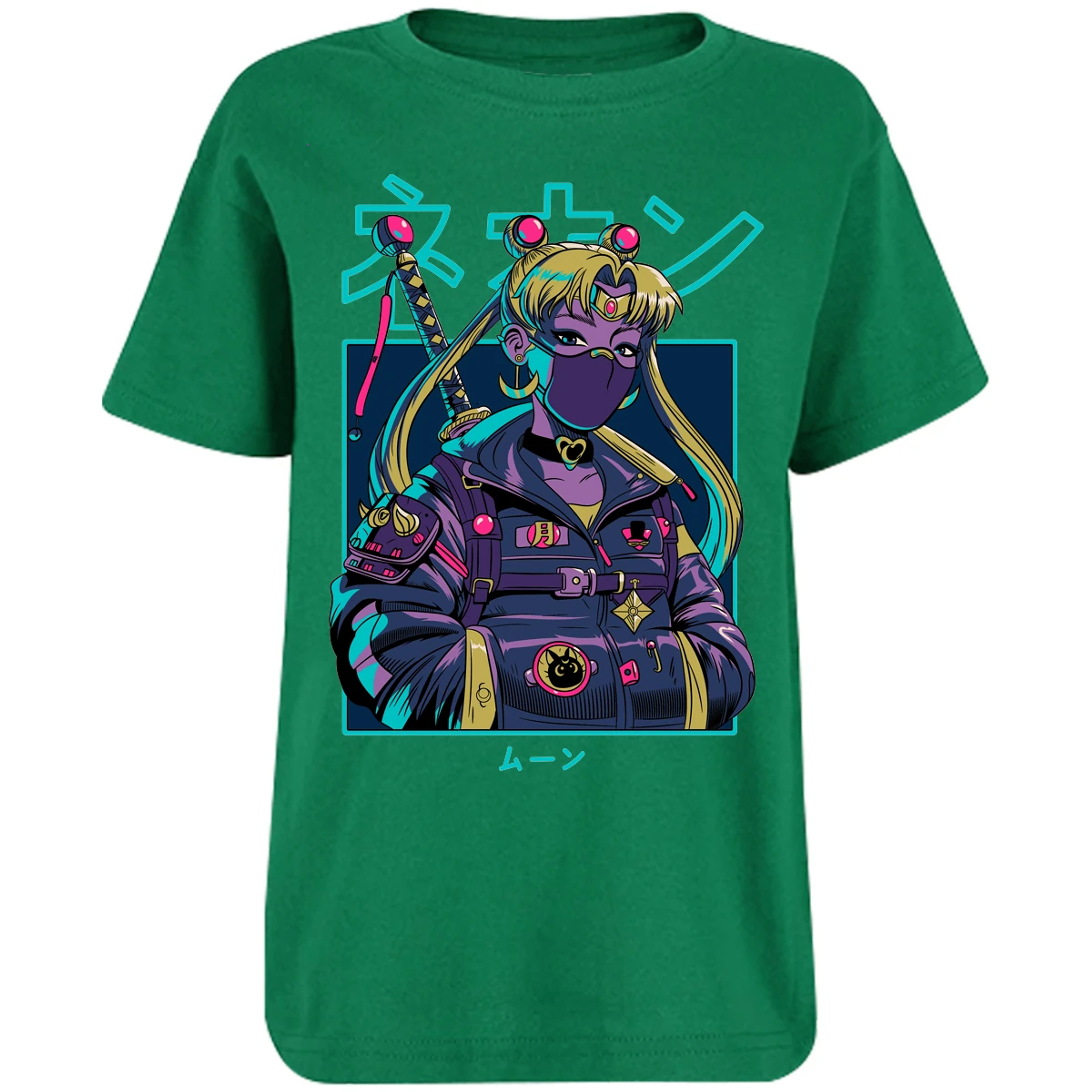 Playera Sailor Moon Sailor Moon Cyberpunk para Niño 7