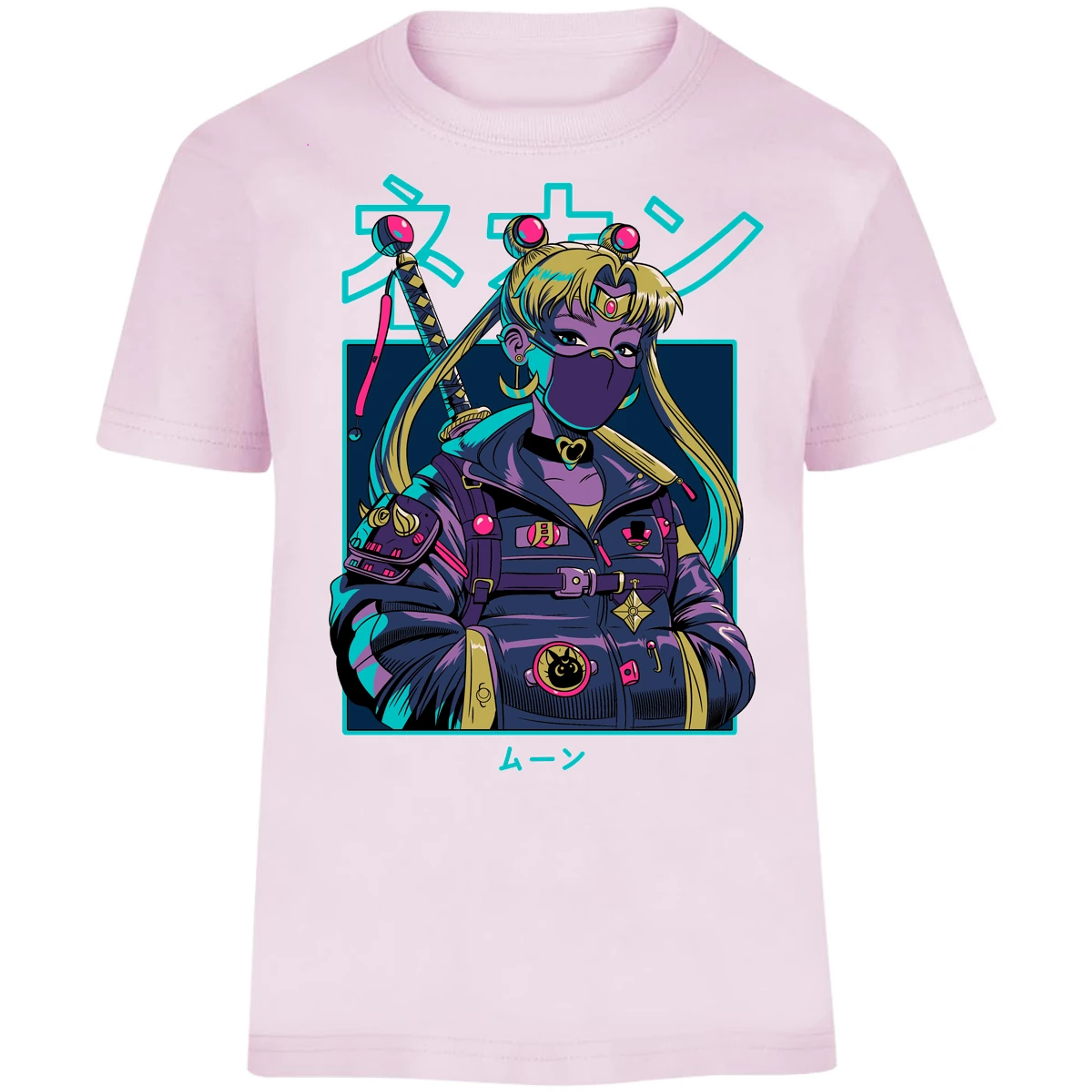 Playera Sailor Moon Sailor Moon Cyberpunk para Niño 8
