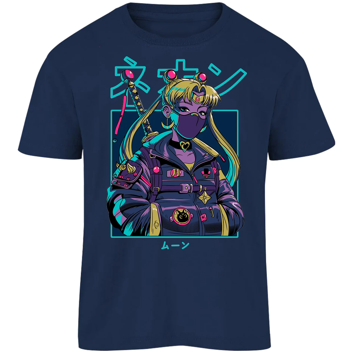 Playera Sailor Moon Sailor Moon Cyberpunk para Niño 13