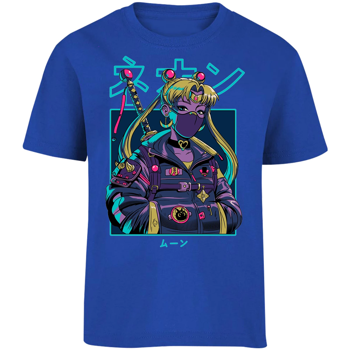 Playera Sailor Moon Sailor Moon Cyberpunk para Niño 16