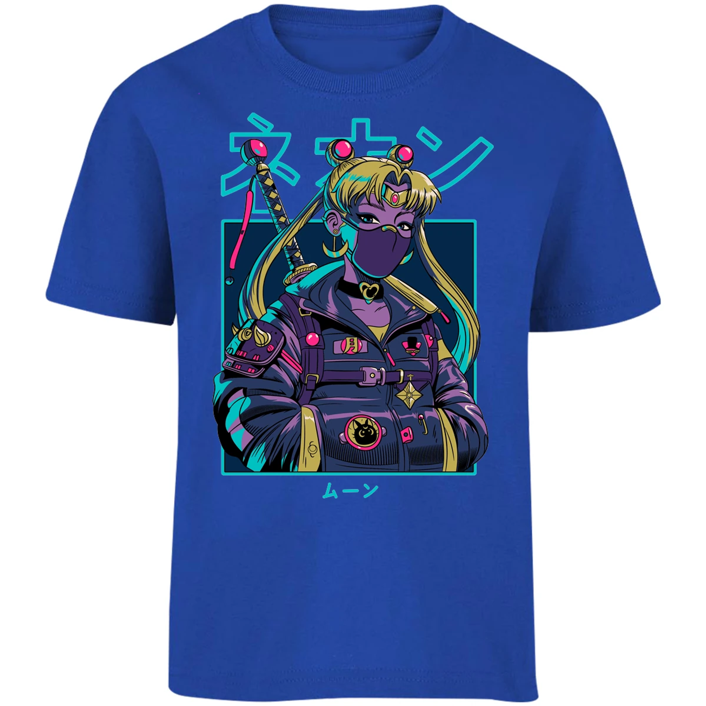 Playera Sailor Moon Sailor Moon Cyberpunk para Niño 16