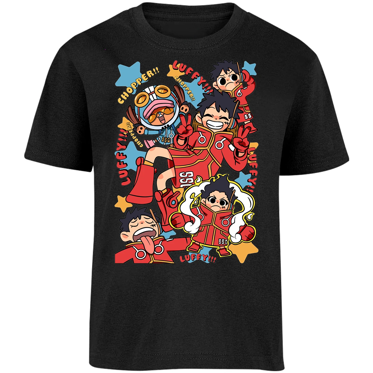 Playera One Piece Luffy Egghead Chibi para Niño 13