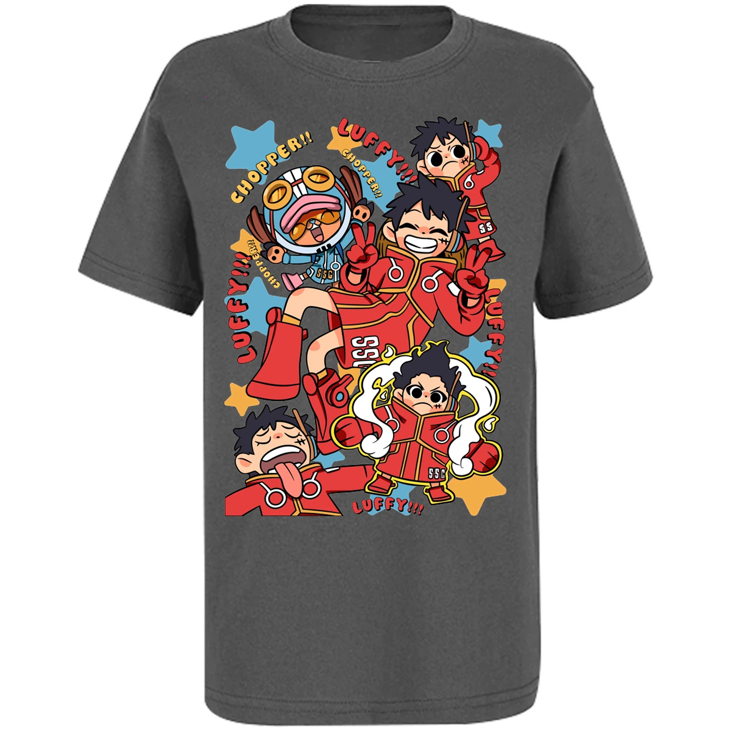 Playera One Piece Luffy Egghead Chibi para Niño 17