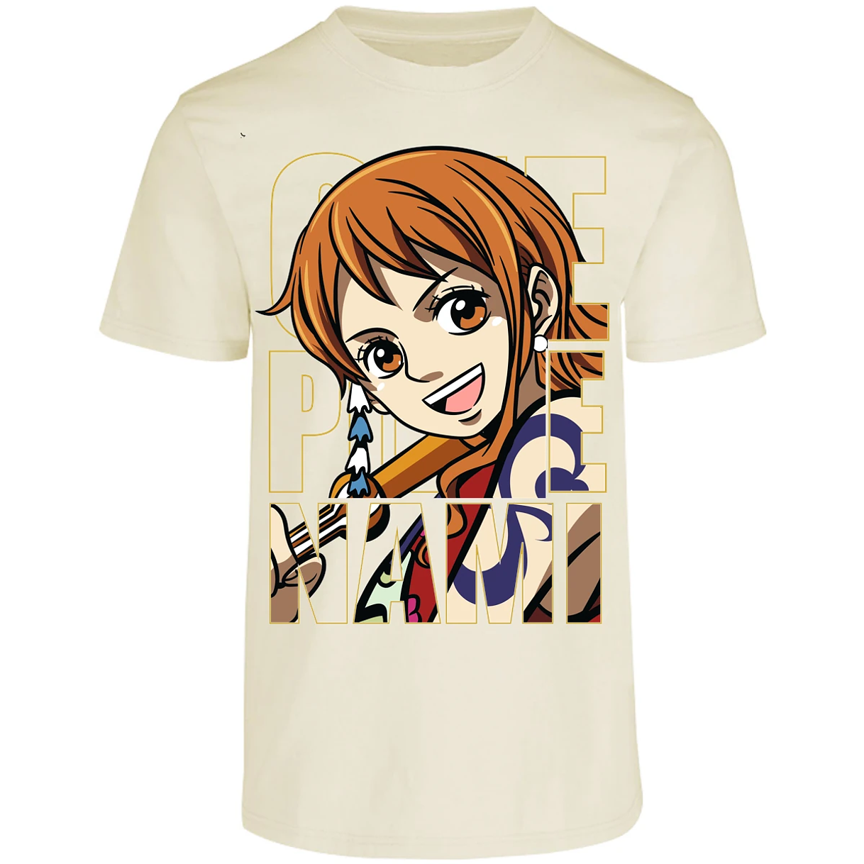 Playera One Piece Nami Text para Adulto 23