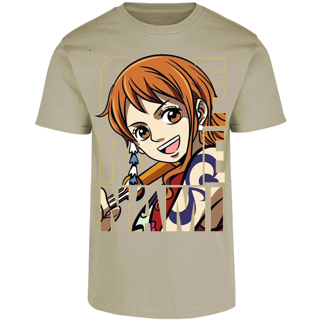 Playera One Piece Nami Text para Adulto 45