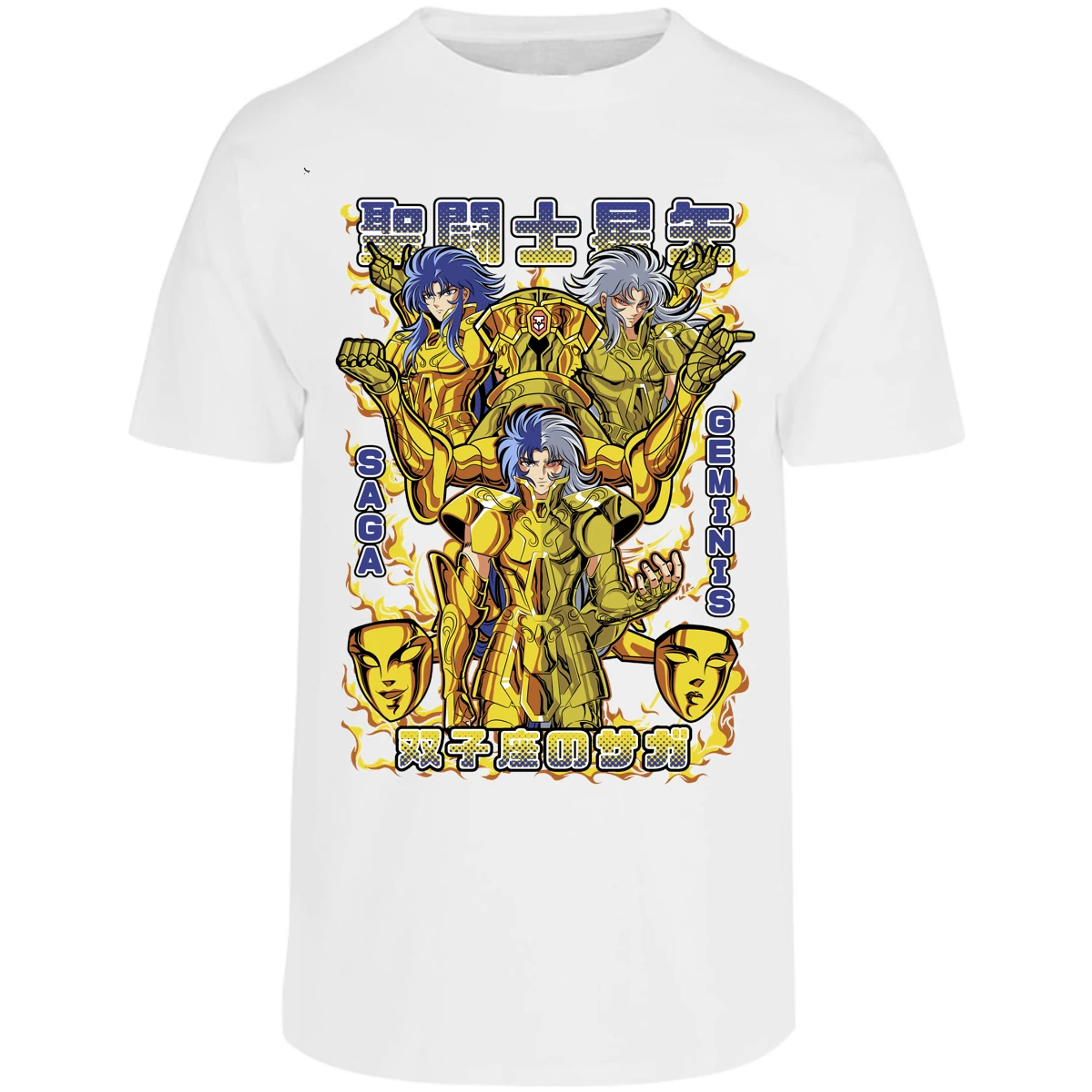 Playera Saint Seiya Saga De Geminis para Adulto 20