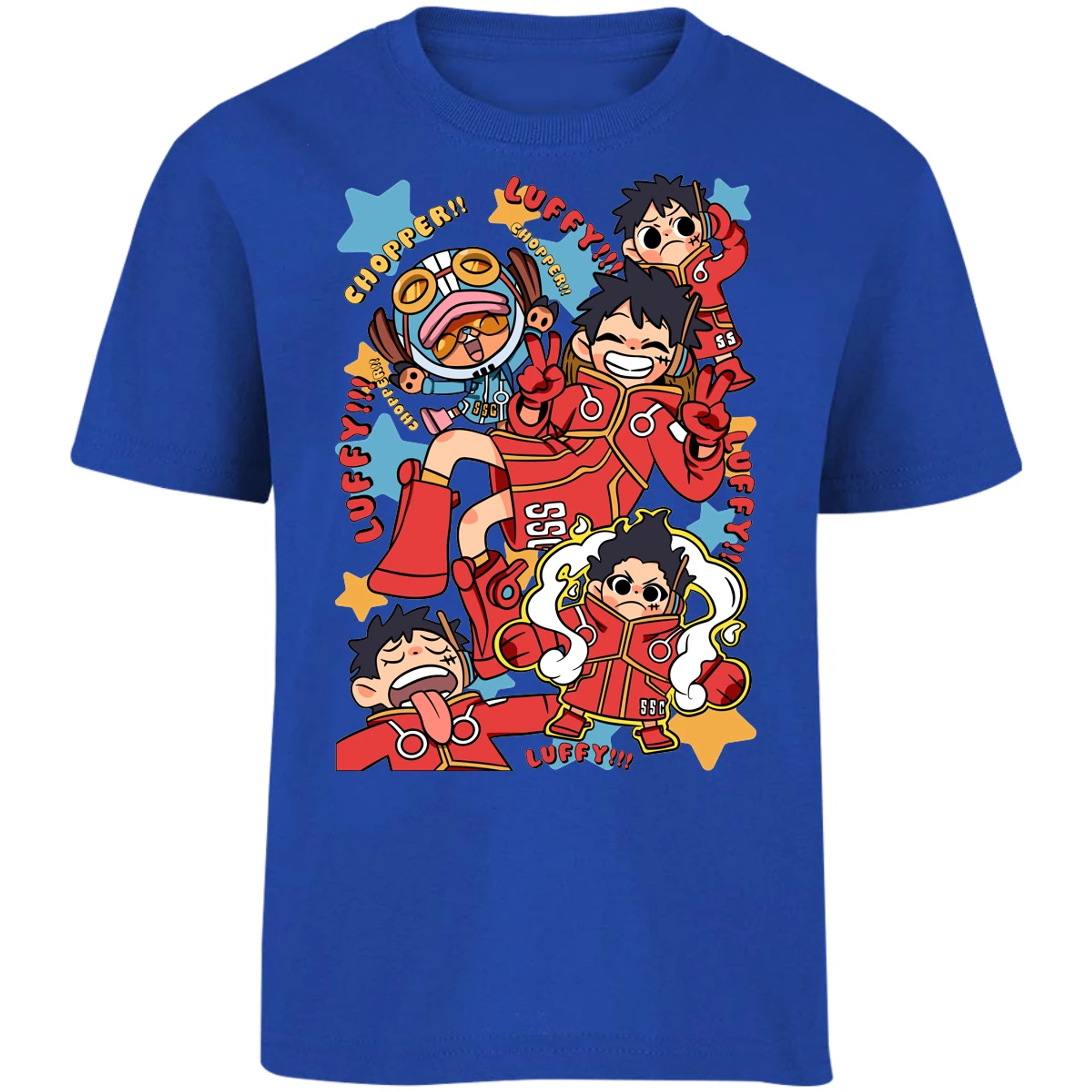 Playera One Piece Luffy Egghead Chibi para Niño 3