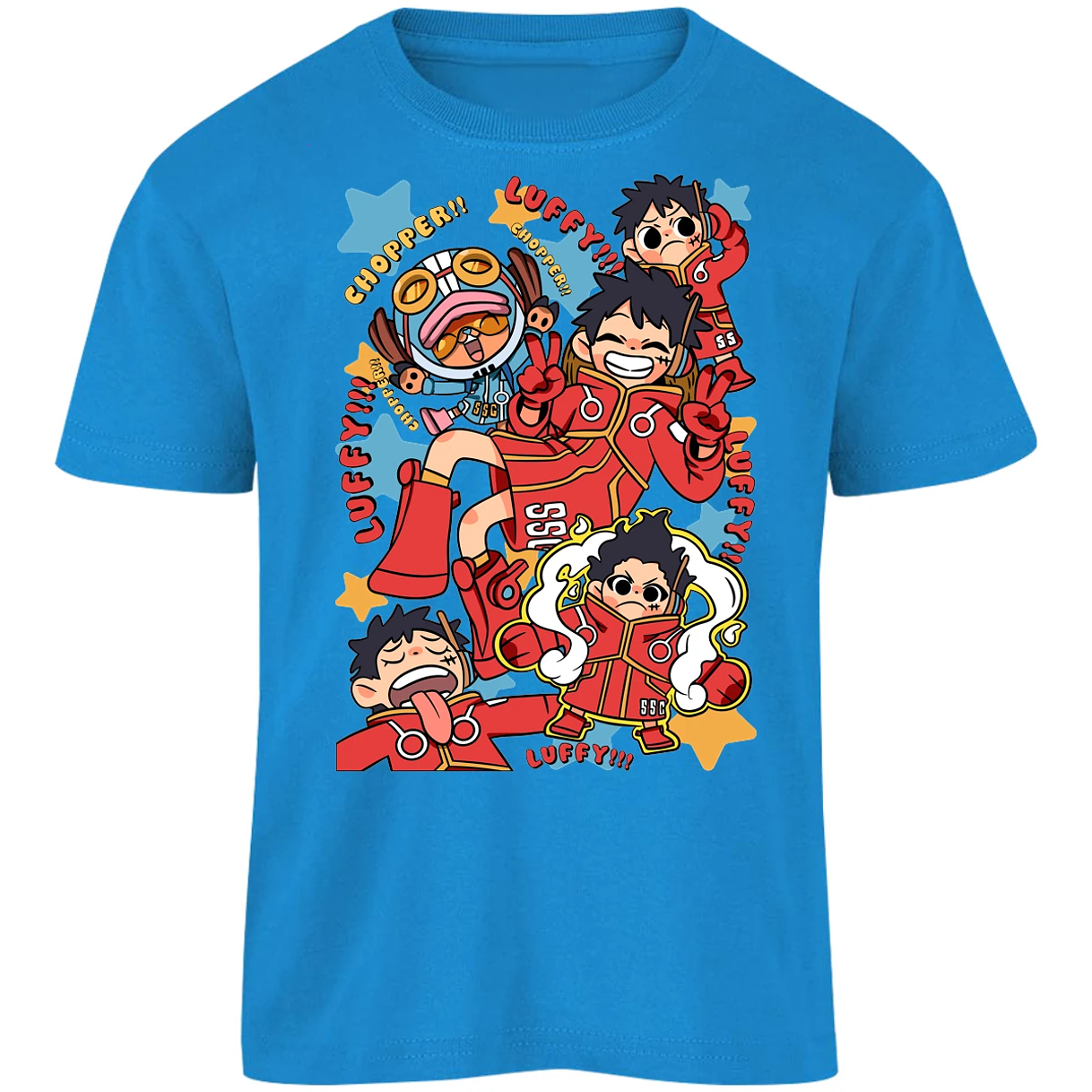 Playera One Piece Luffy Egghead Chibi para Niño 19