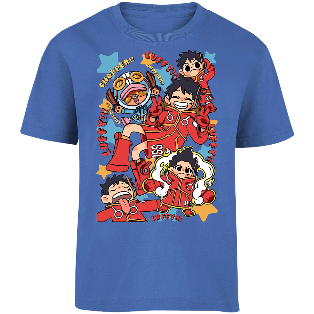 Playera One Piece Luffy Egghead Chibi para Niño 23