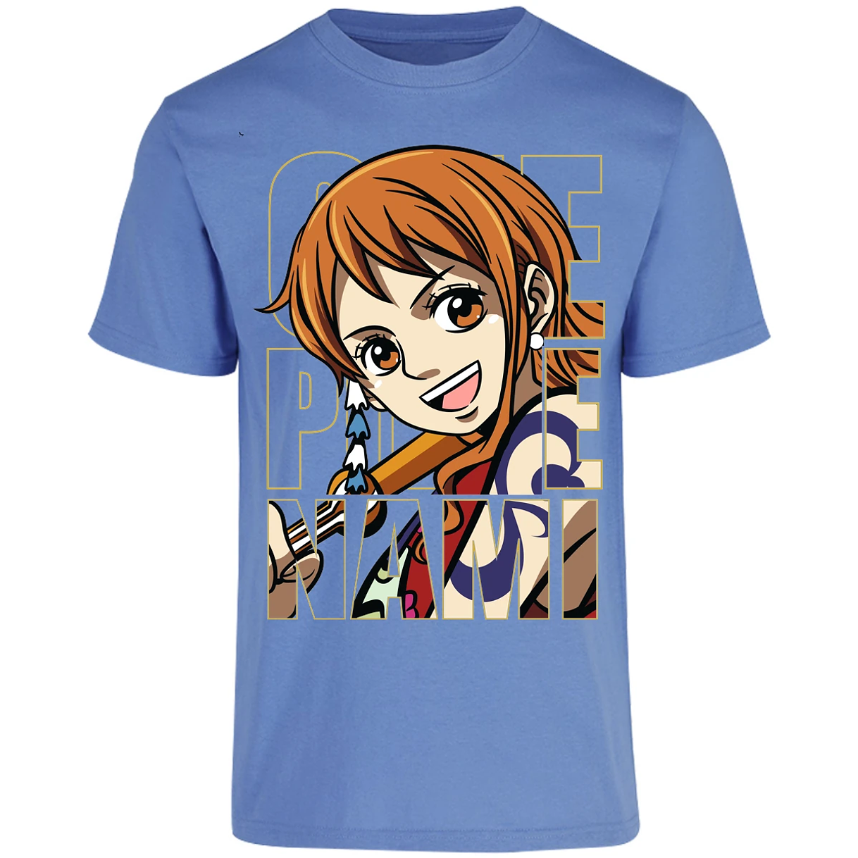 Playera One Piece Nami Text para Adulto 29