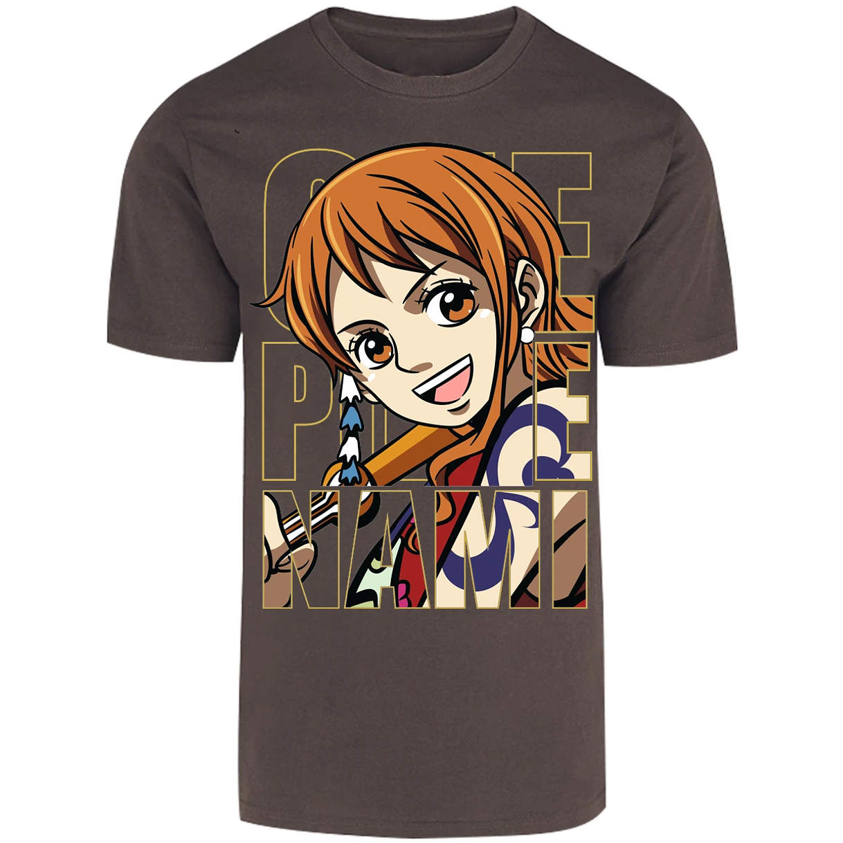 Playera One Piece Nami Text para Adulto 19