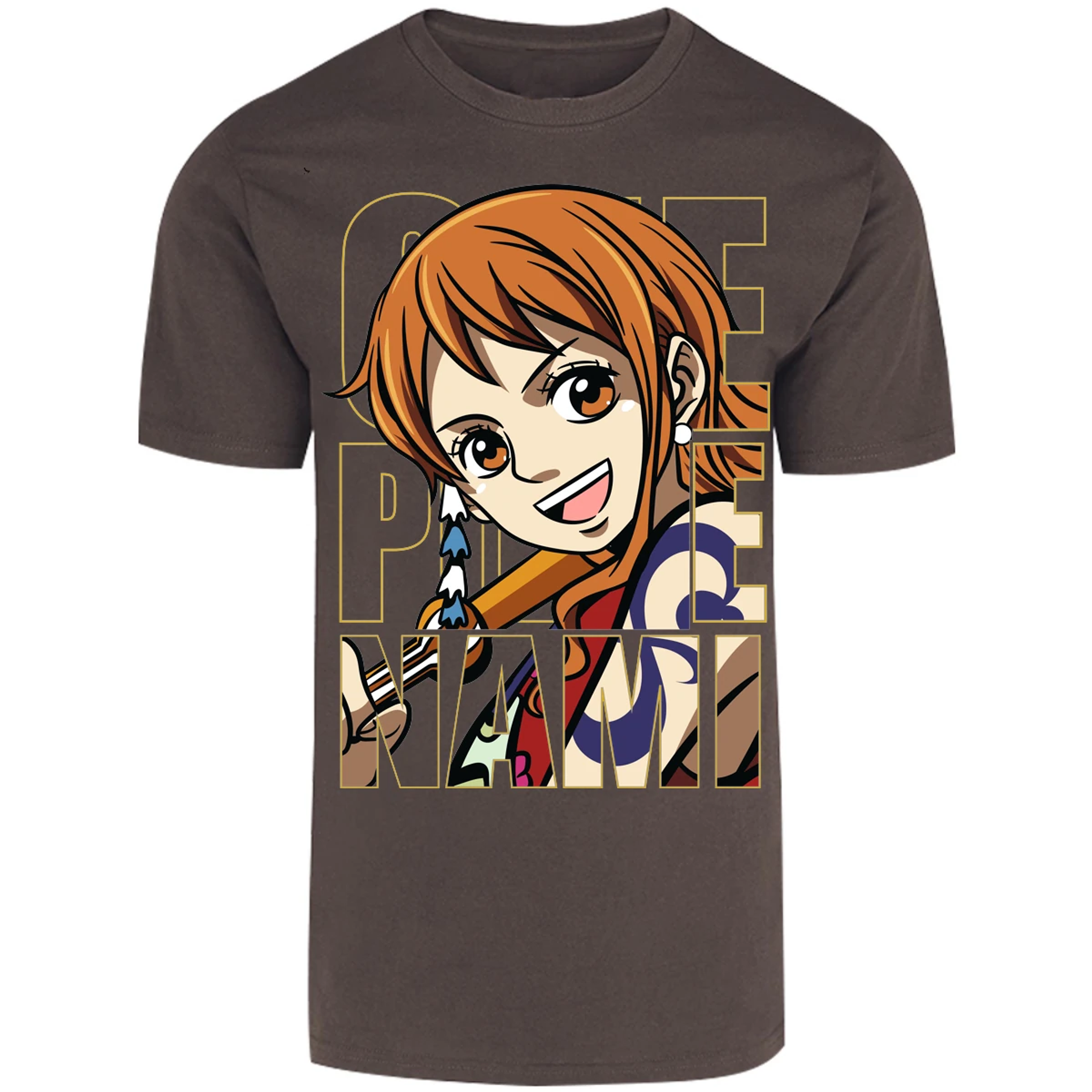 Playera One Piece Nami Text para Adulto 19