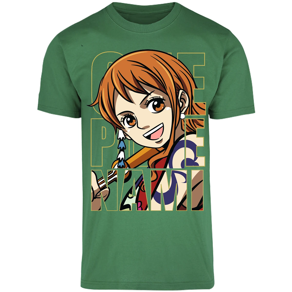 Playera One Piece Nami Text para Adulto 46
