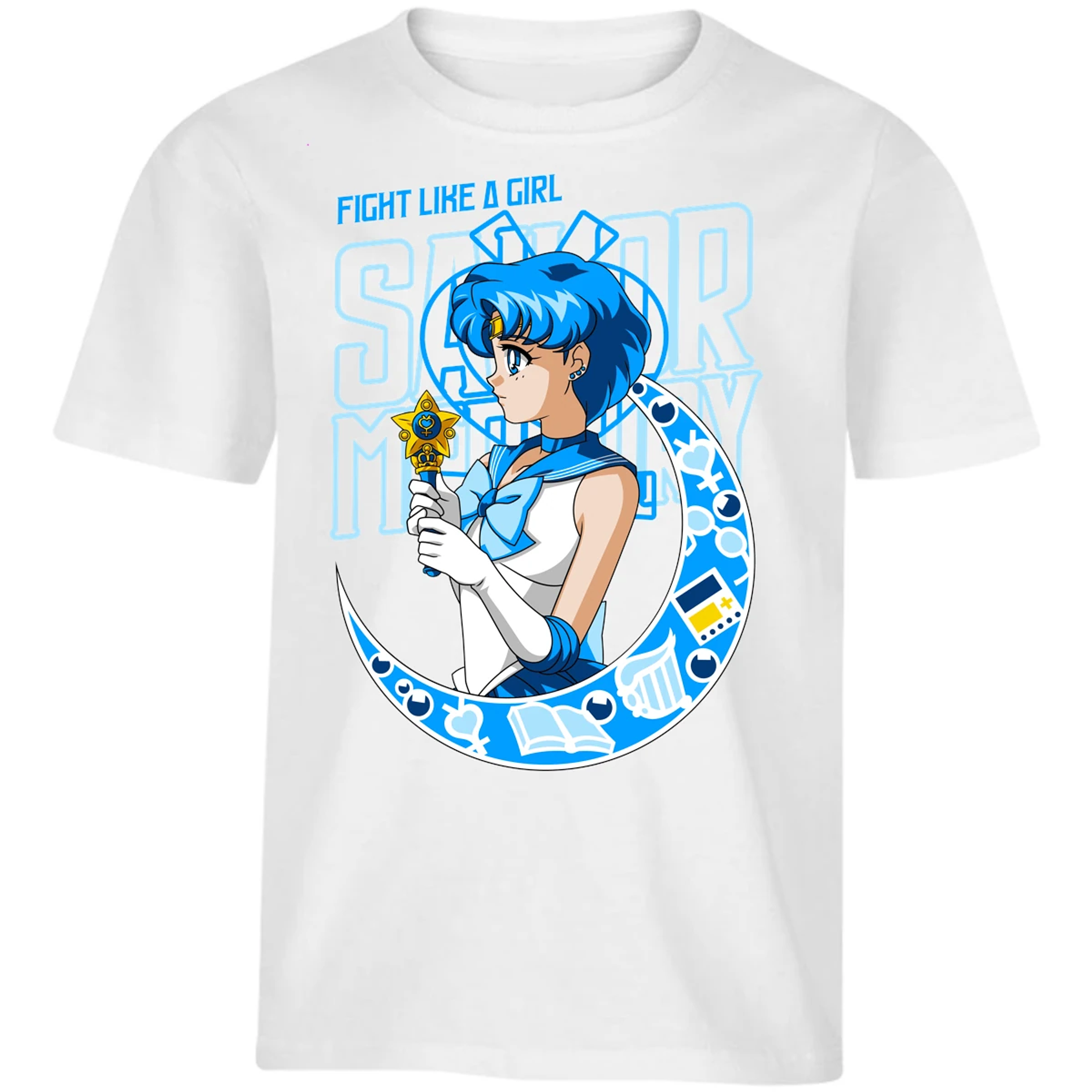 Playera Sailor Moon Sailor Moon Mercury para Niño 10