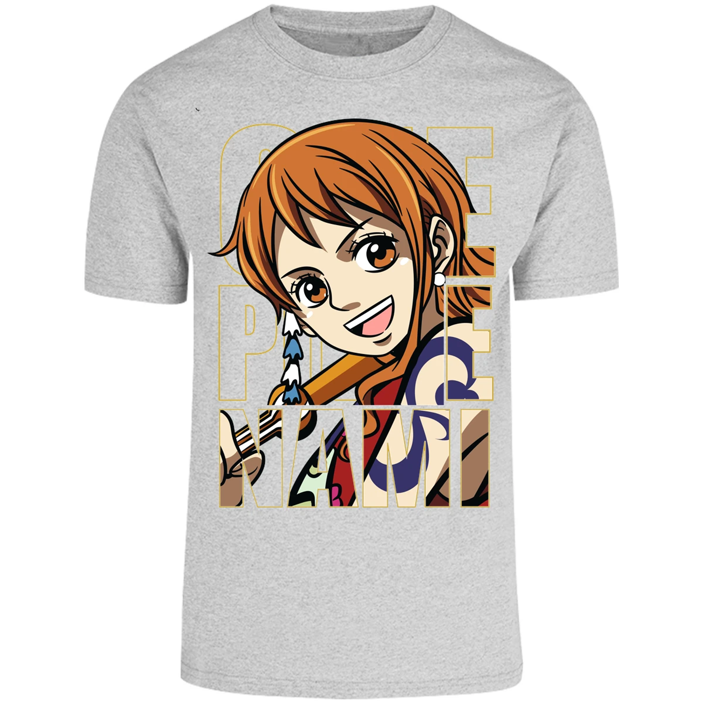 Playera One Piece Nami Text para Adulto 1