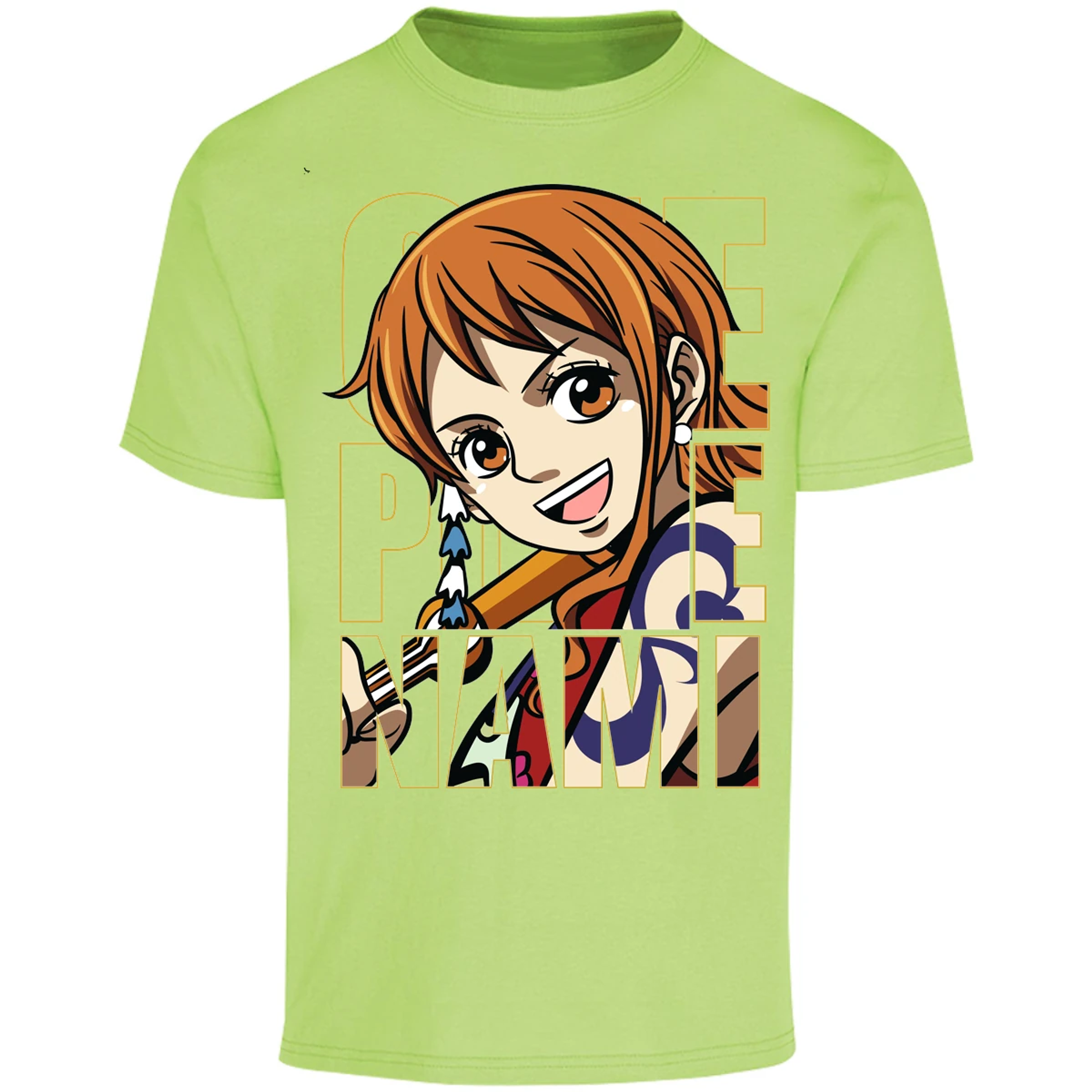 Playera One Piece Nami Text para Adulto 31