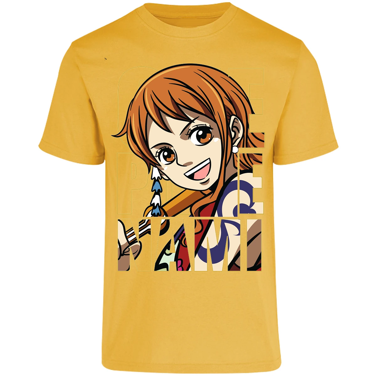 Playera One Piece Nami Text para Adulto 40