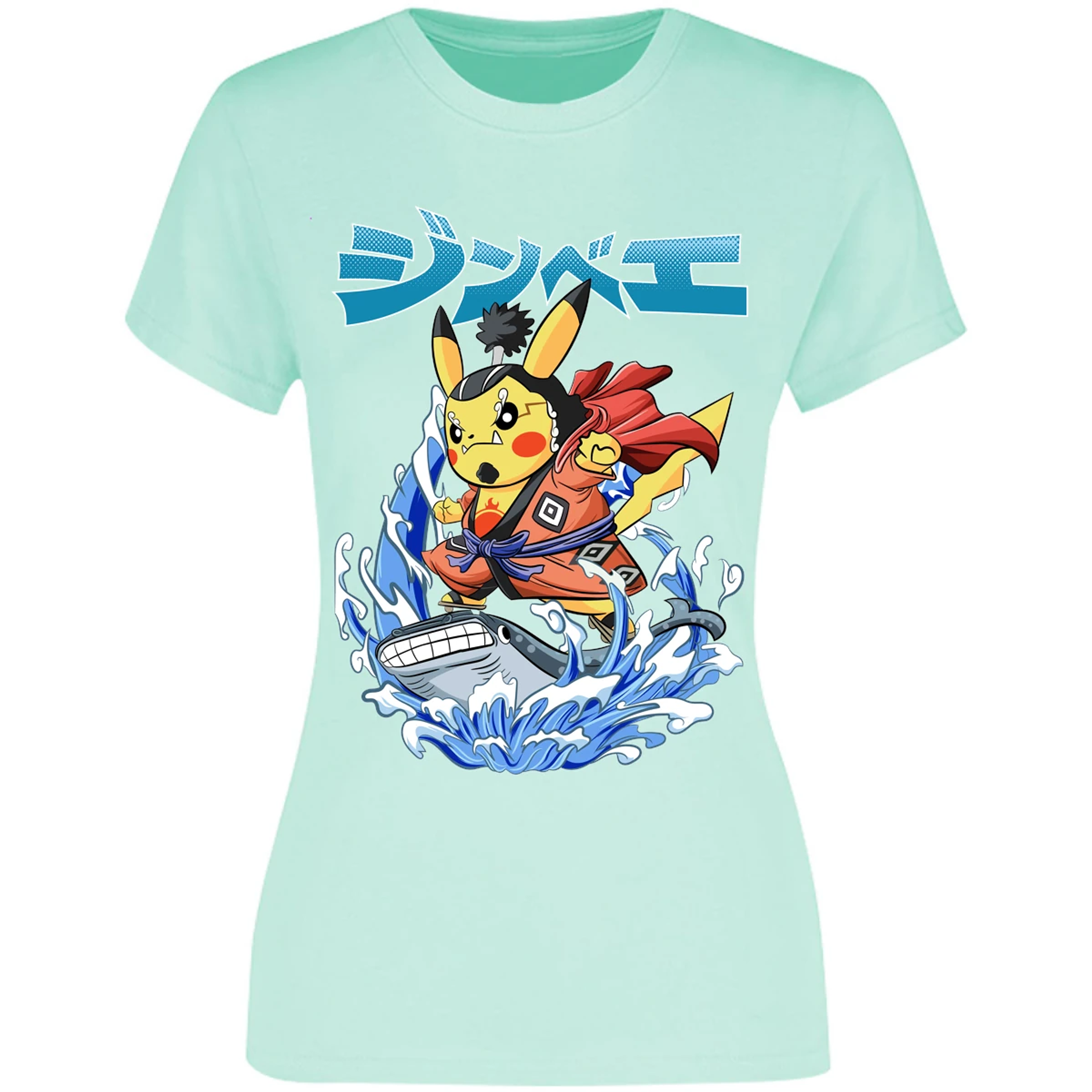 Blusa Pokemon Pikachu One Piece Blusa para Mujer 18