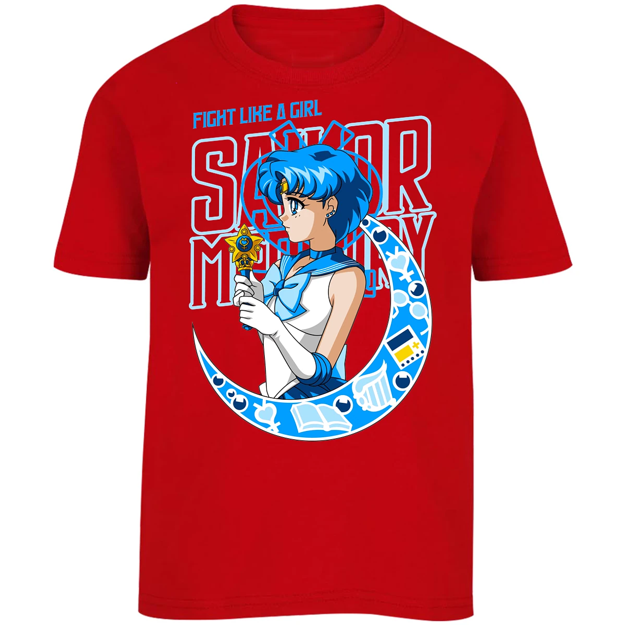 Playera Sailor Moon Sailor Moon Mercury para Niño 12
