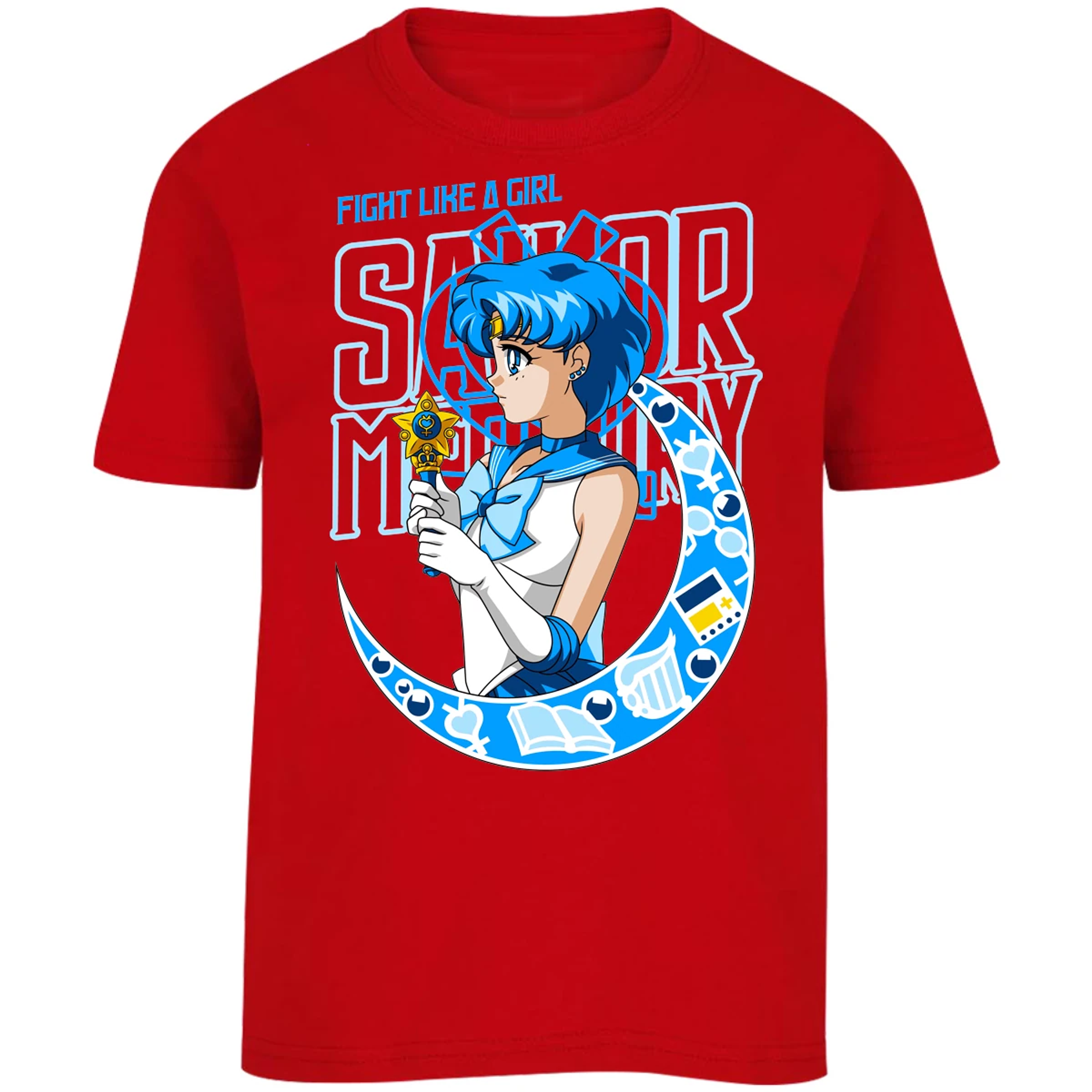 Playera Sailor Moon Sailor Moon Mercury para Niño 12