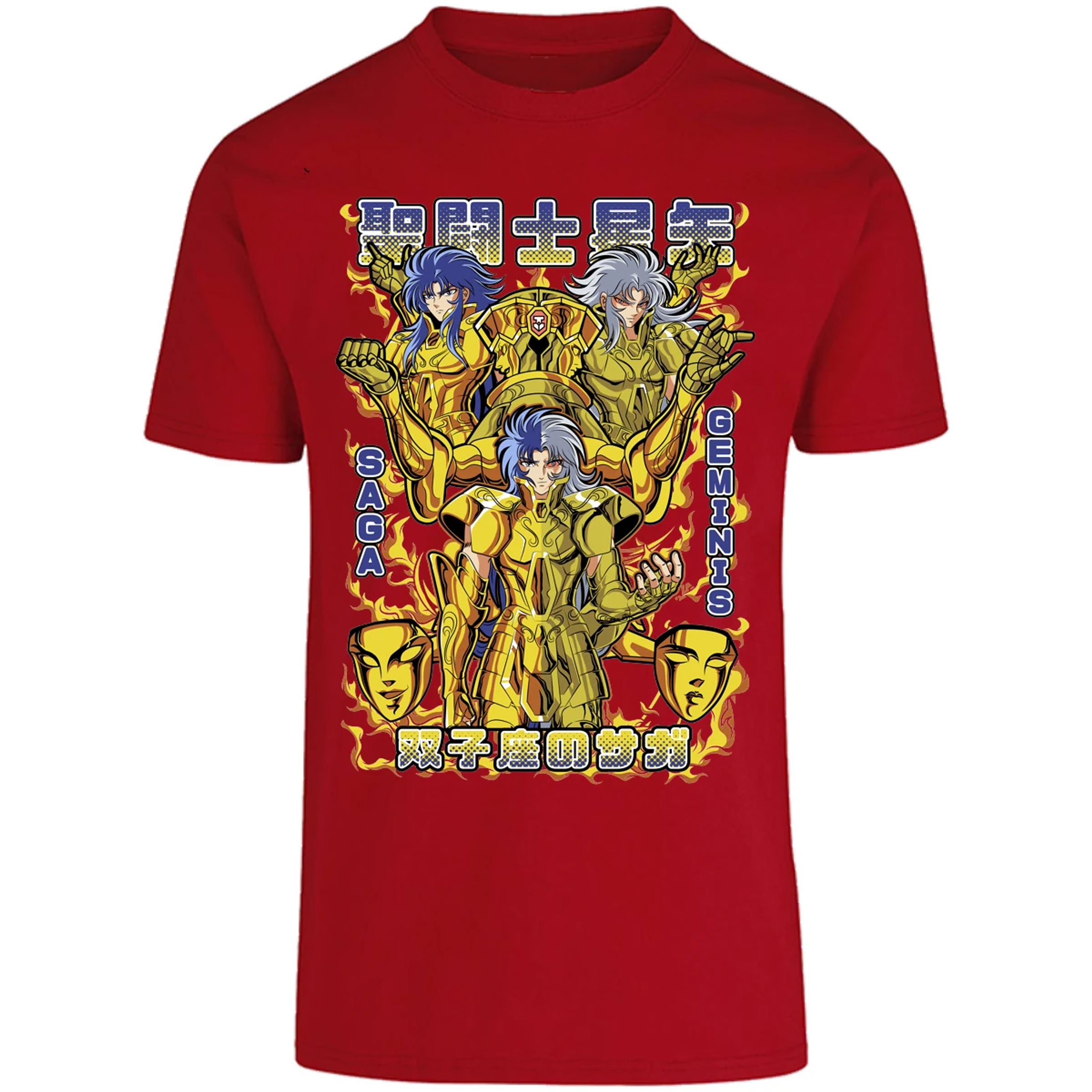 Playera Saint Seiya Saga De Geminis para Adulto 14