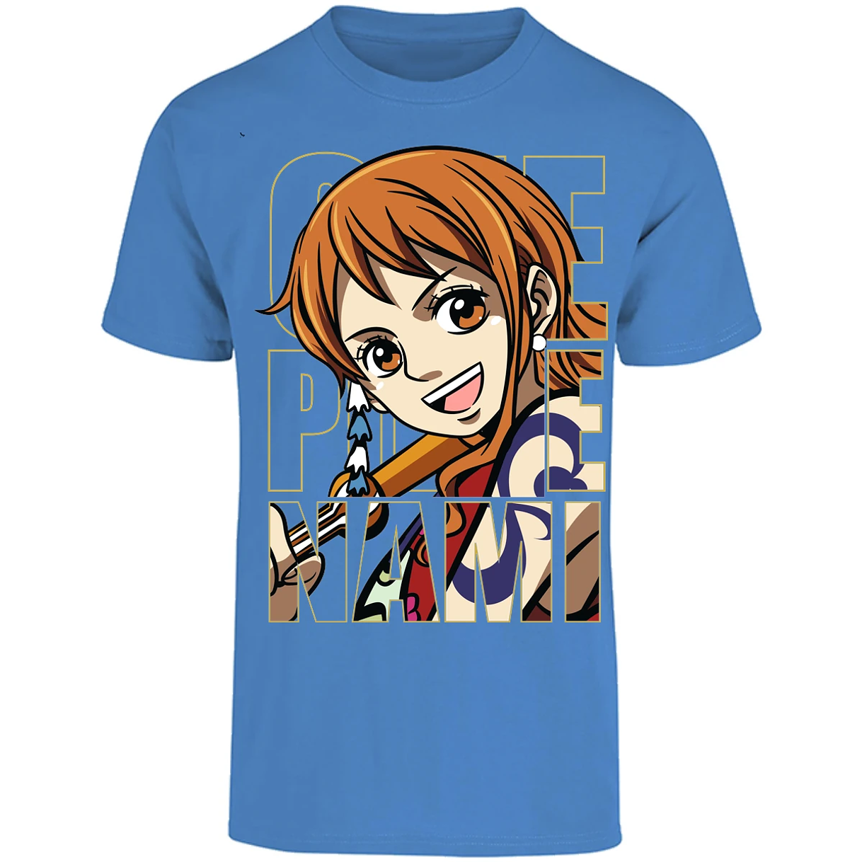Playera One Piece Nami Text para Adulto 43