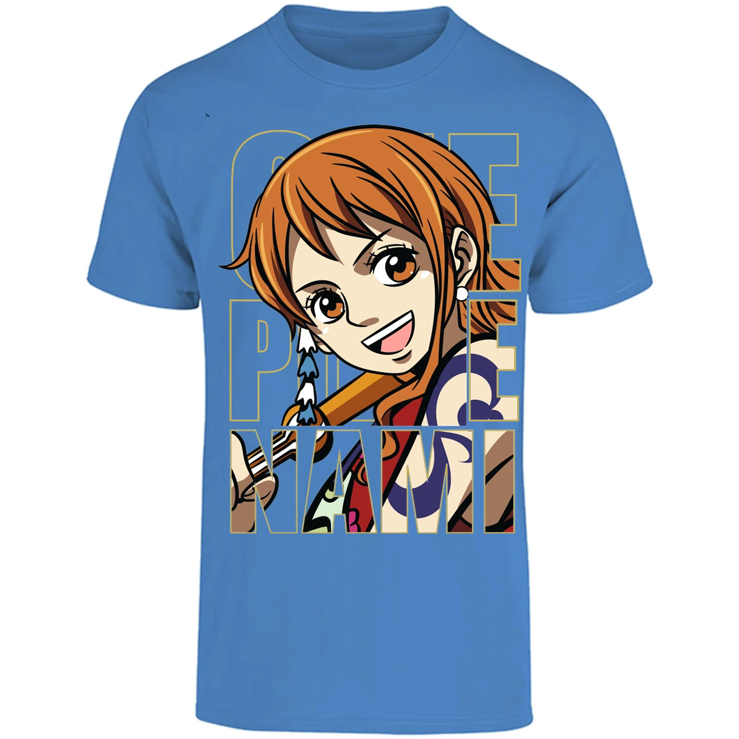 Playera One Piece Nami Text para Adulto 43