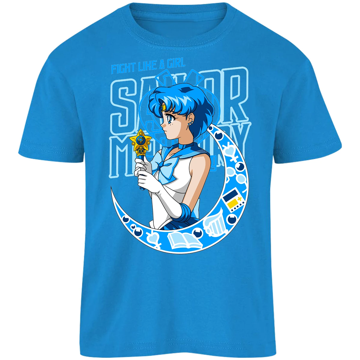 Playera Sailor Moon Sailor Moon Mercury para Niño 13