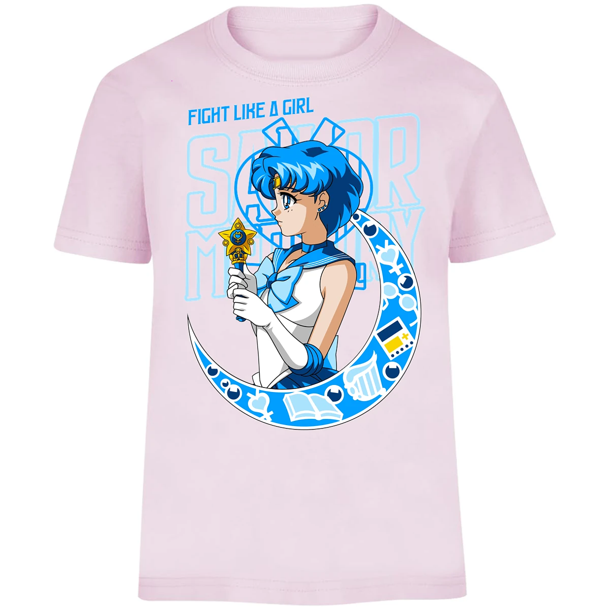 Playera Sailor Moon Sailor Moon Mercury para Niño 14