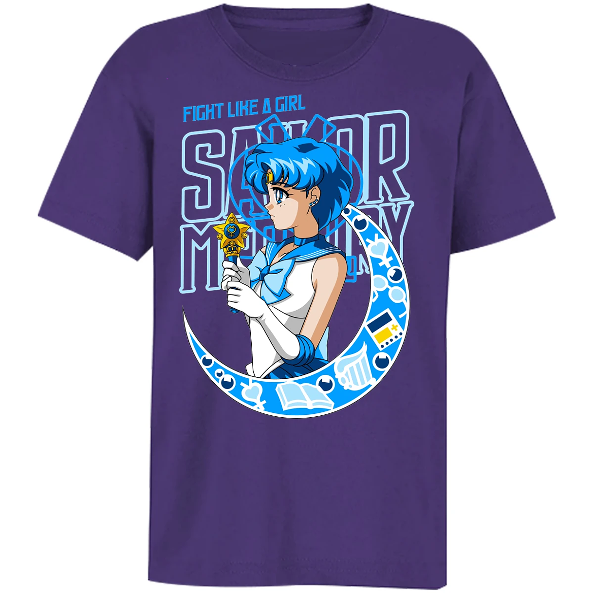Playera Sailor Moon Sailor Moon Mercury para Niño 15