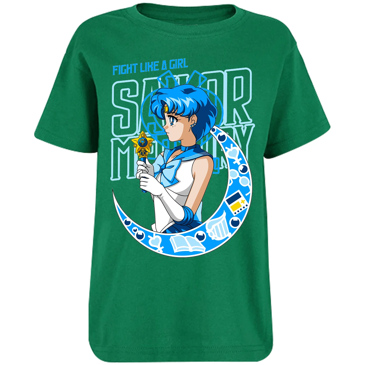 Playera Sailor Moon Sailor Moon Mercury para Niño 17