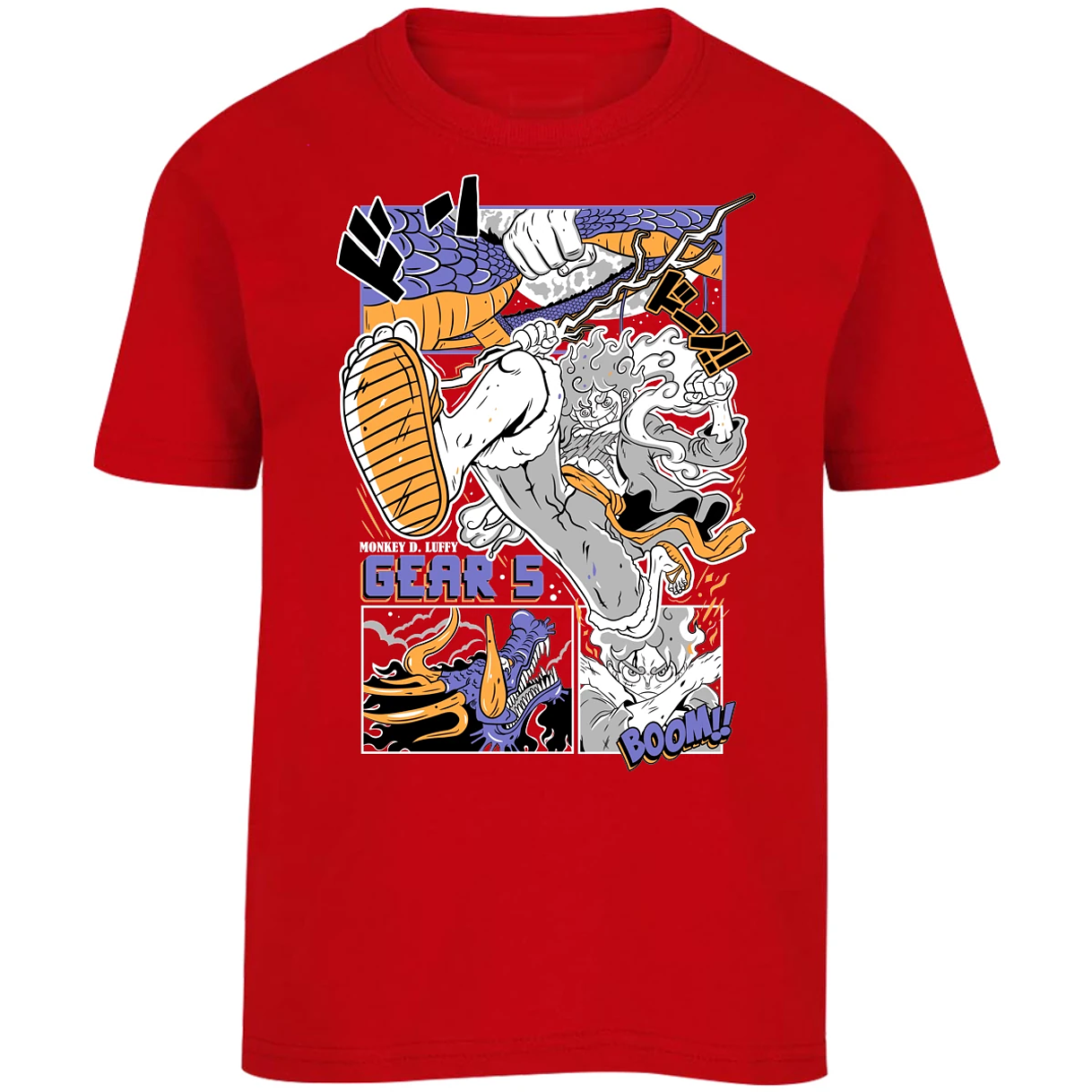Playera One Piece Luffy Gear5 para Niño 25