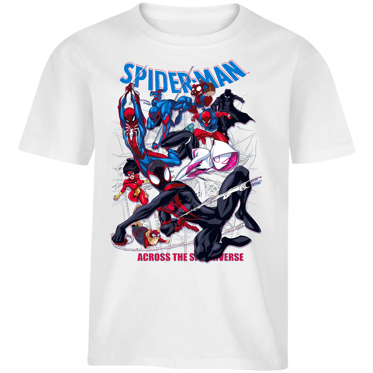 Playera Spiderman Across The Spiderverse para Niño 13