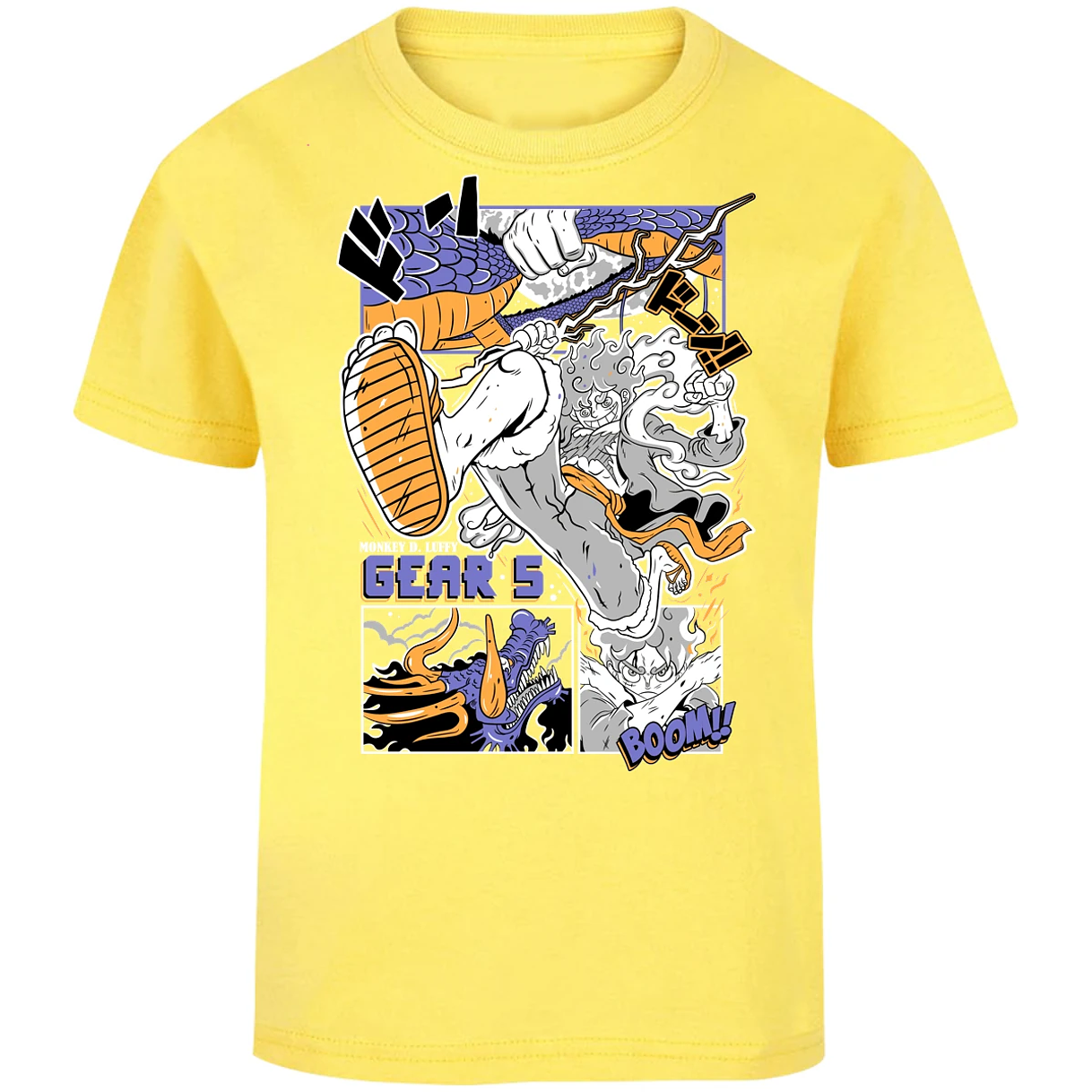 Playera One Piece Luffy Gear5 para Niño 5