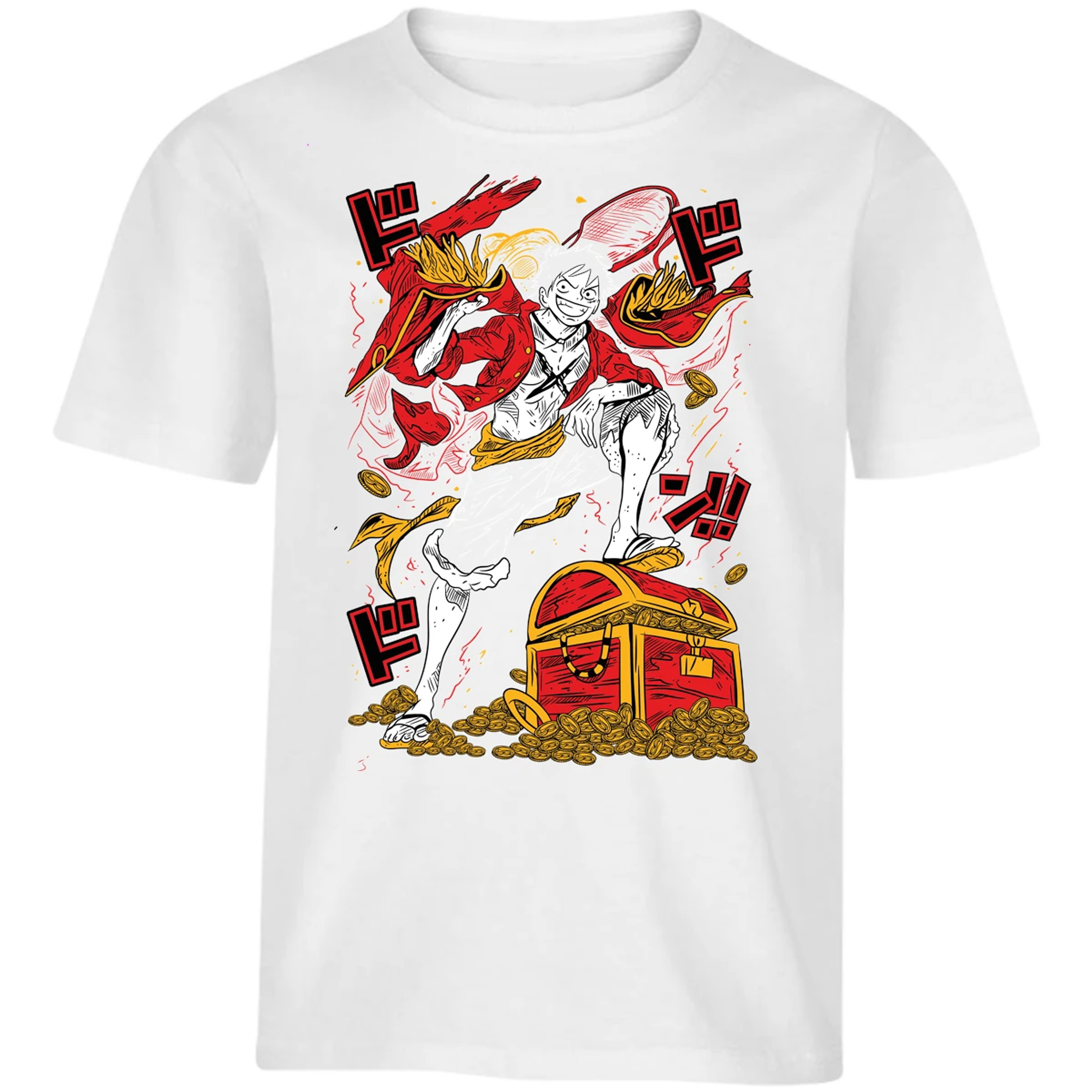 Playera One Piece Luffy Tesoro Anime para Niño 9
