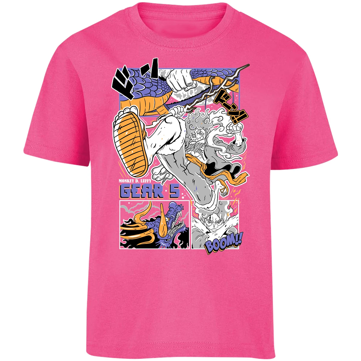 Playera One Piece Luffy Gear5 para Niño 9