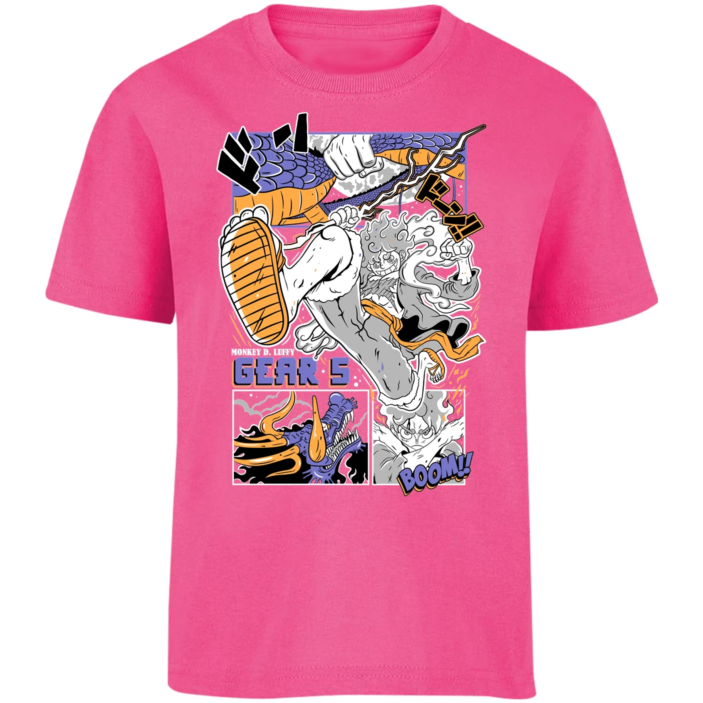 Playera One Piece Luffy Gear5 para Niño 9