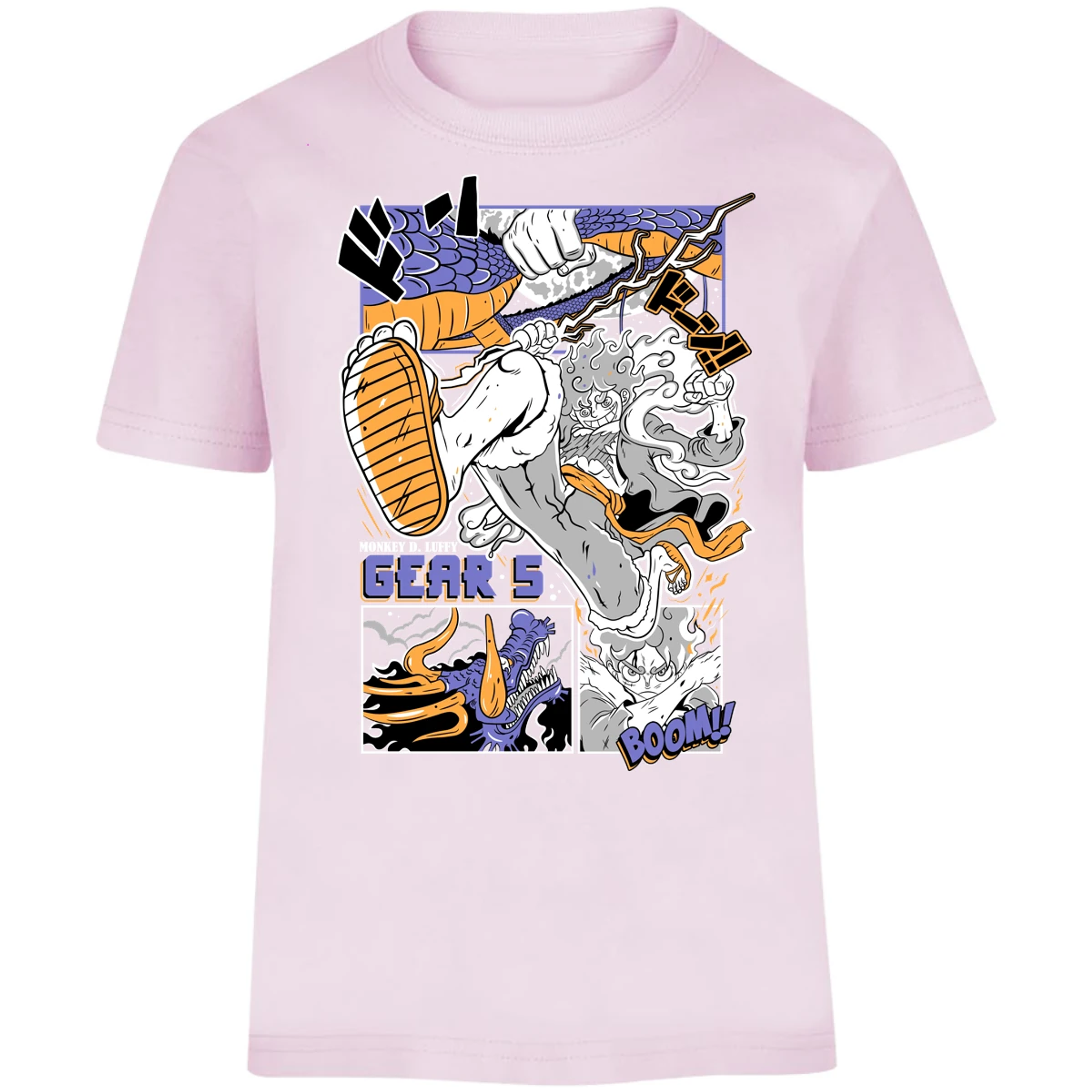 Playera One Piece Luffy Gear5 para Niño 33