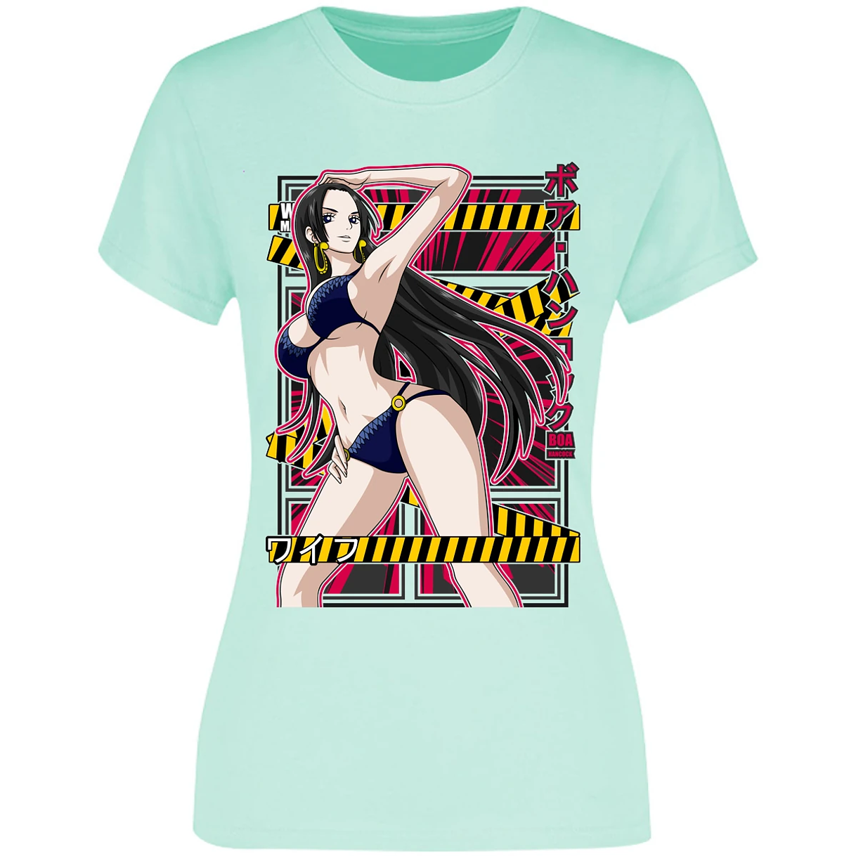 Blusa One Piece Boa Hancock Waifu Blusa para Mujer 13