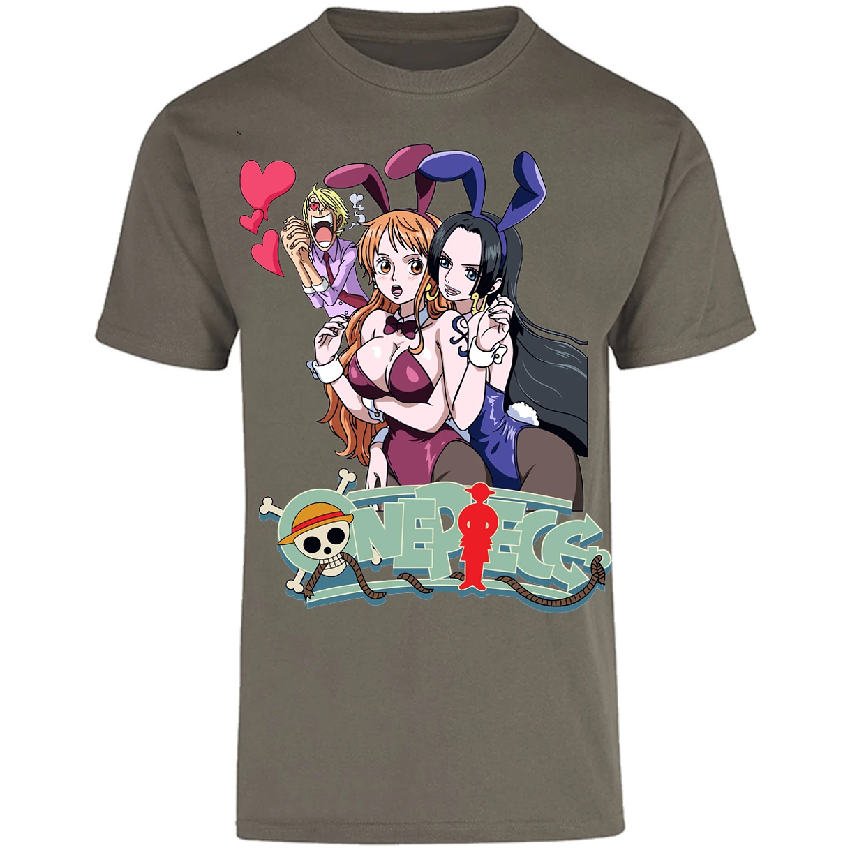 Playera One Piece Nami Y Boa para Adulto 34