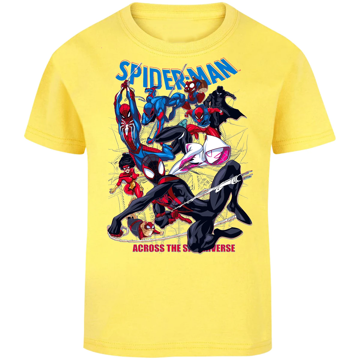 Playera Spiderman Across The Spiderverse para Niño 10