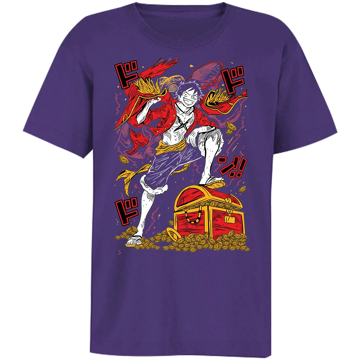 Playera One Piece Luffy Tesoro Anime para Niño 23