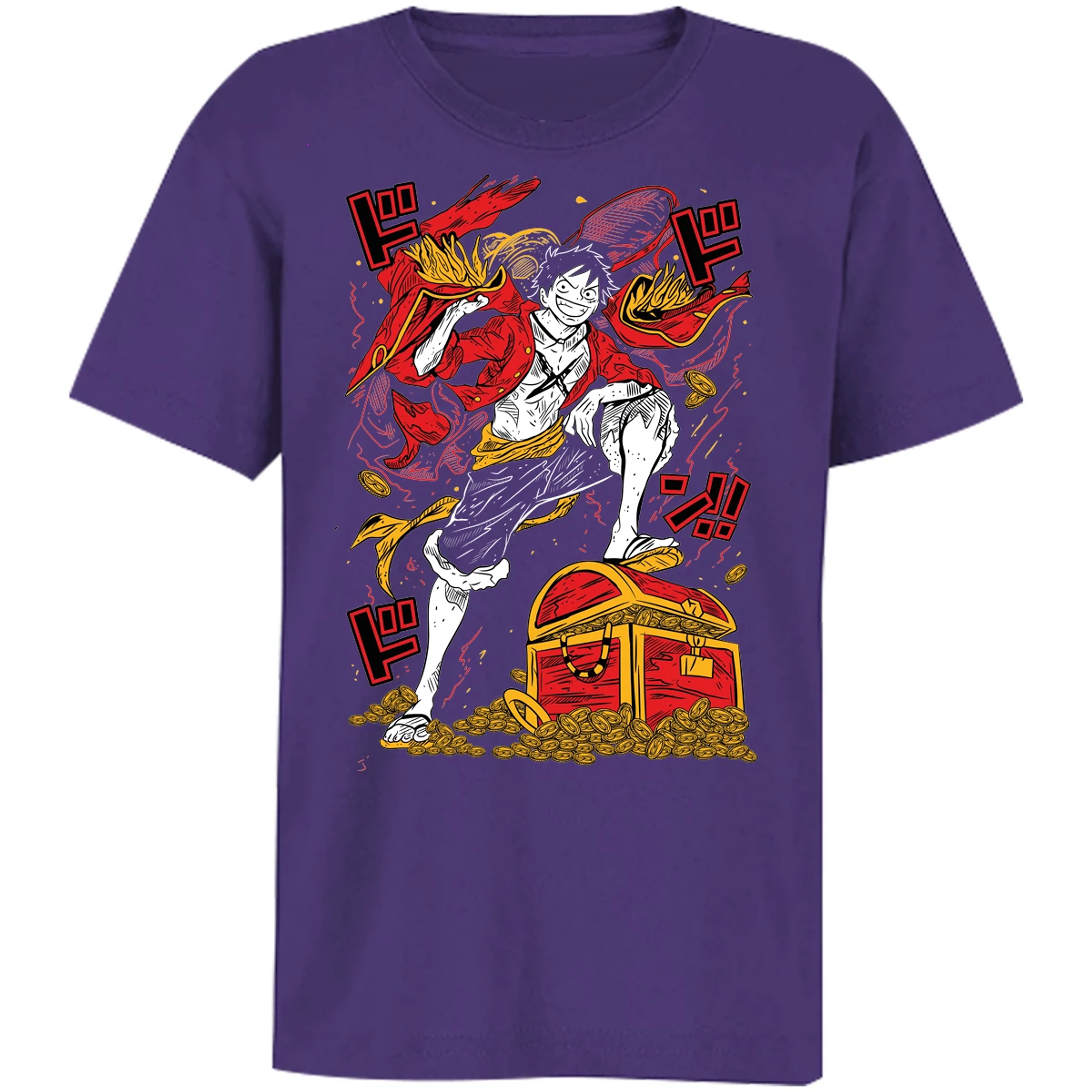 Playera One Piece Luffy Tesoro Anime para Niño 23