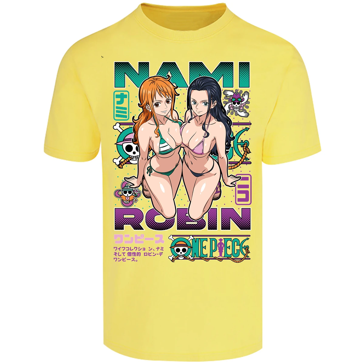 Playera One Piece Nami Y Robin para Adulto 32
