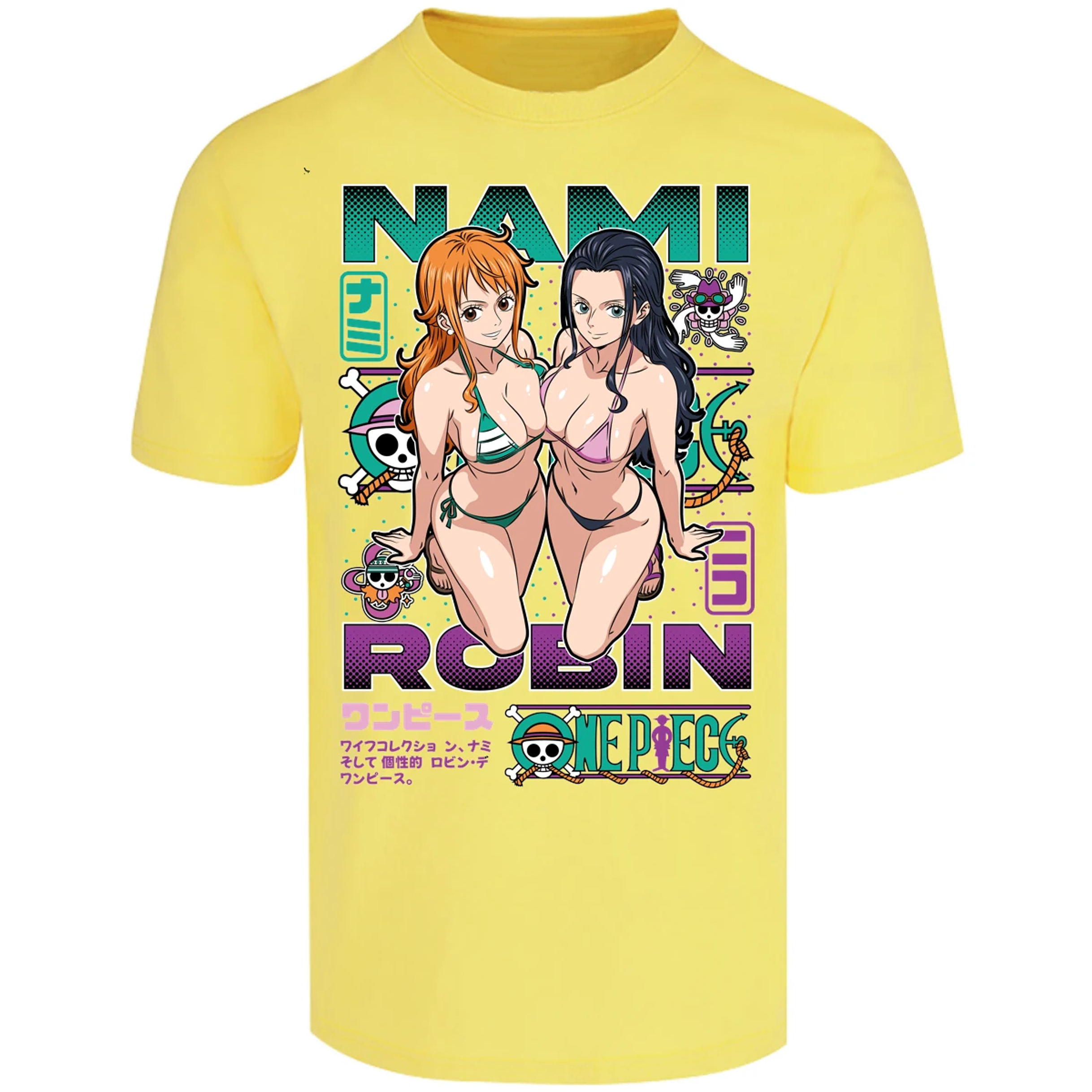 Playera One Piece Nami Y Robin para Adulto 32