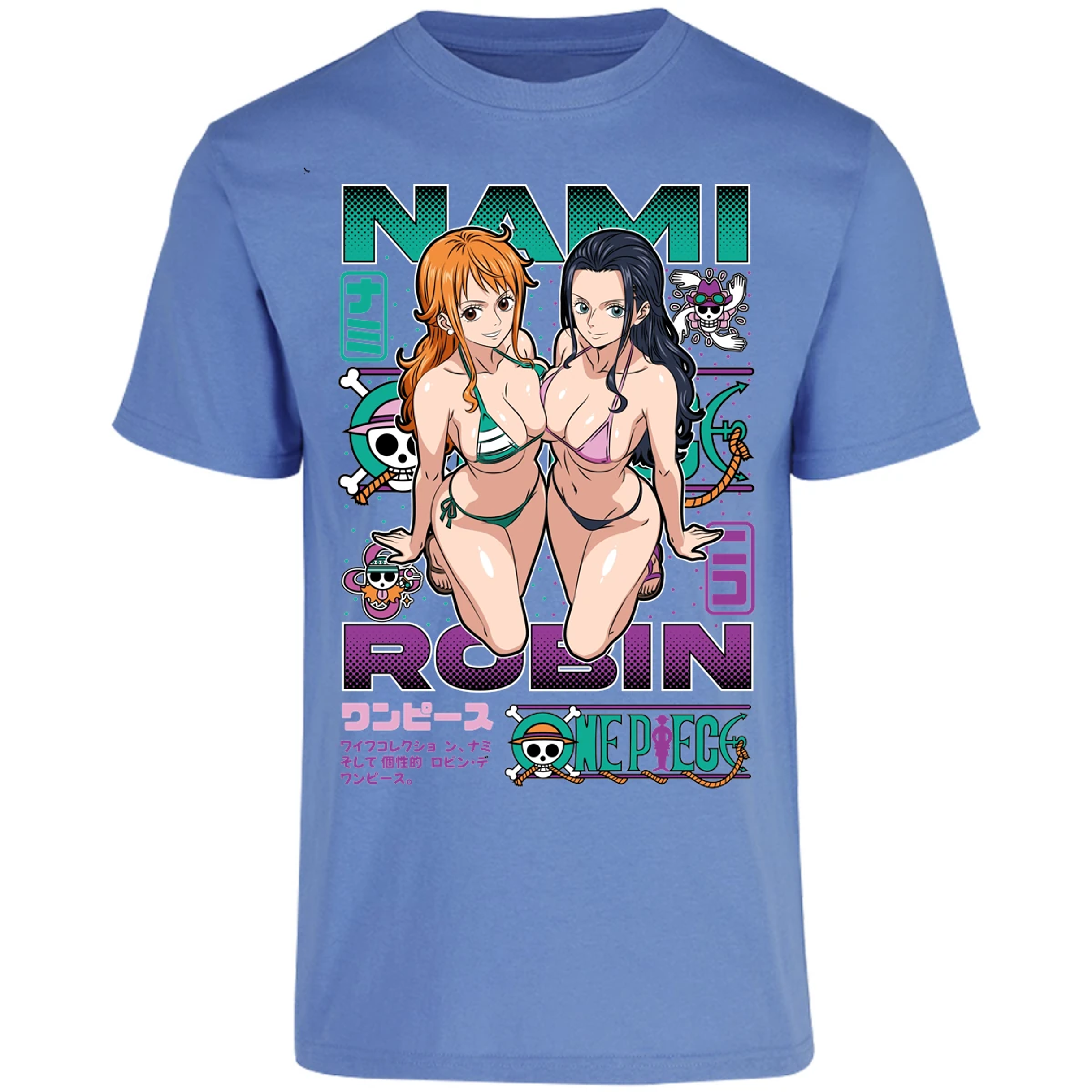 Playera One Piece Nami Y Robin para Adulto 29